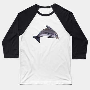 Cute dolphin. Playful Dolphins Baseball T-Shirt